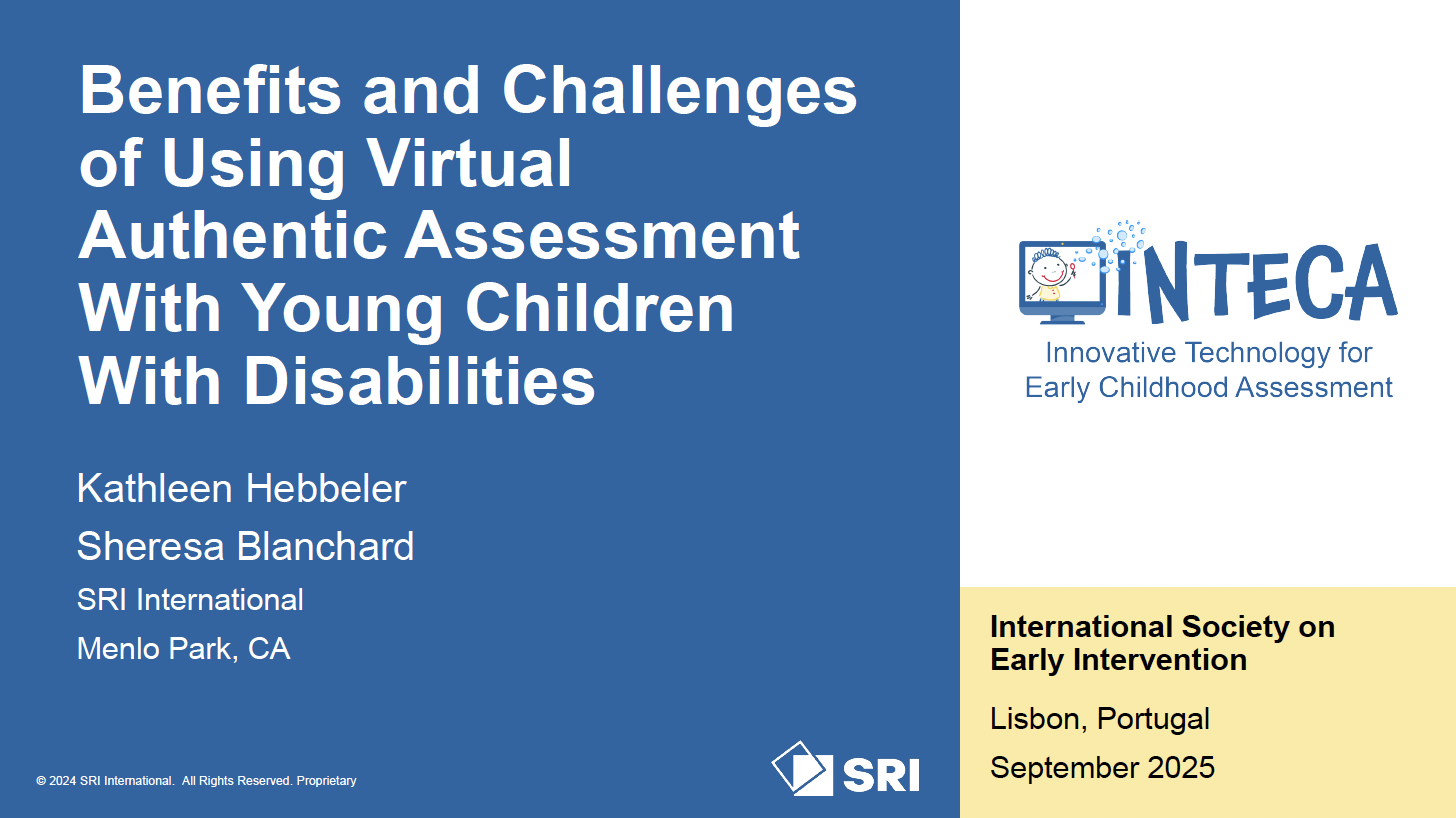 Thumbnail of Benefits and Challenges of Using Virtual Authentic Assessment With Young Children With Disabilities